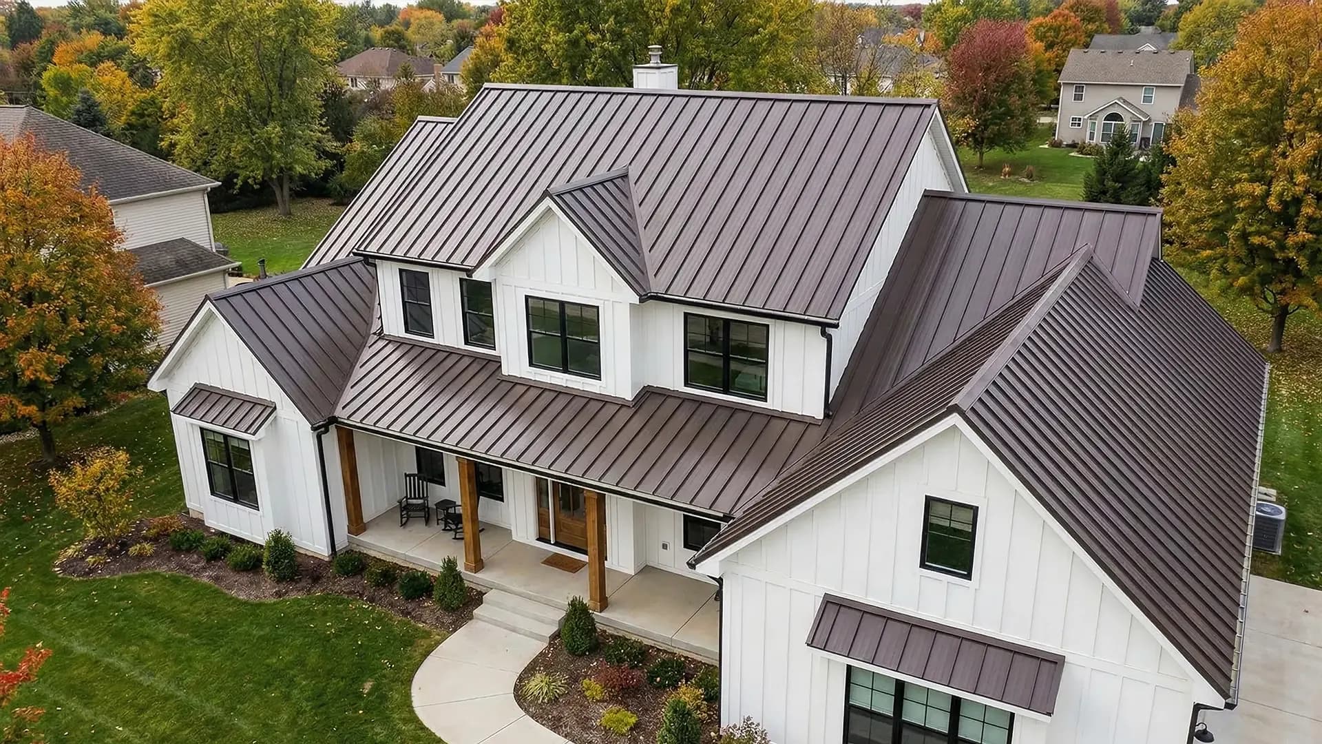 Standing-seam metal roof installation