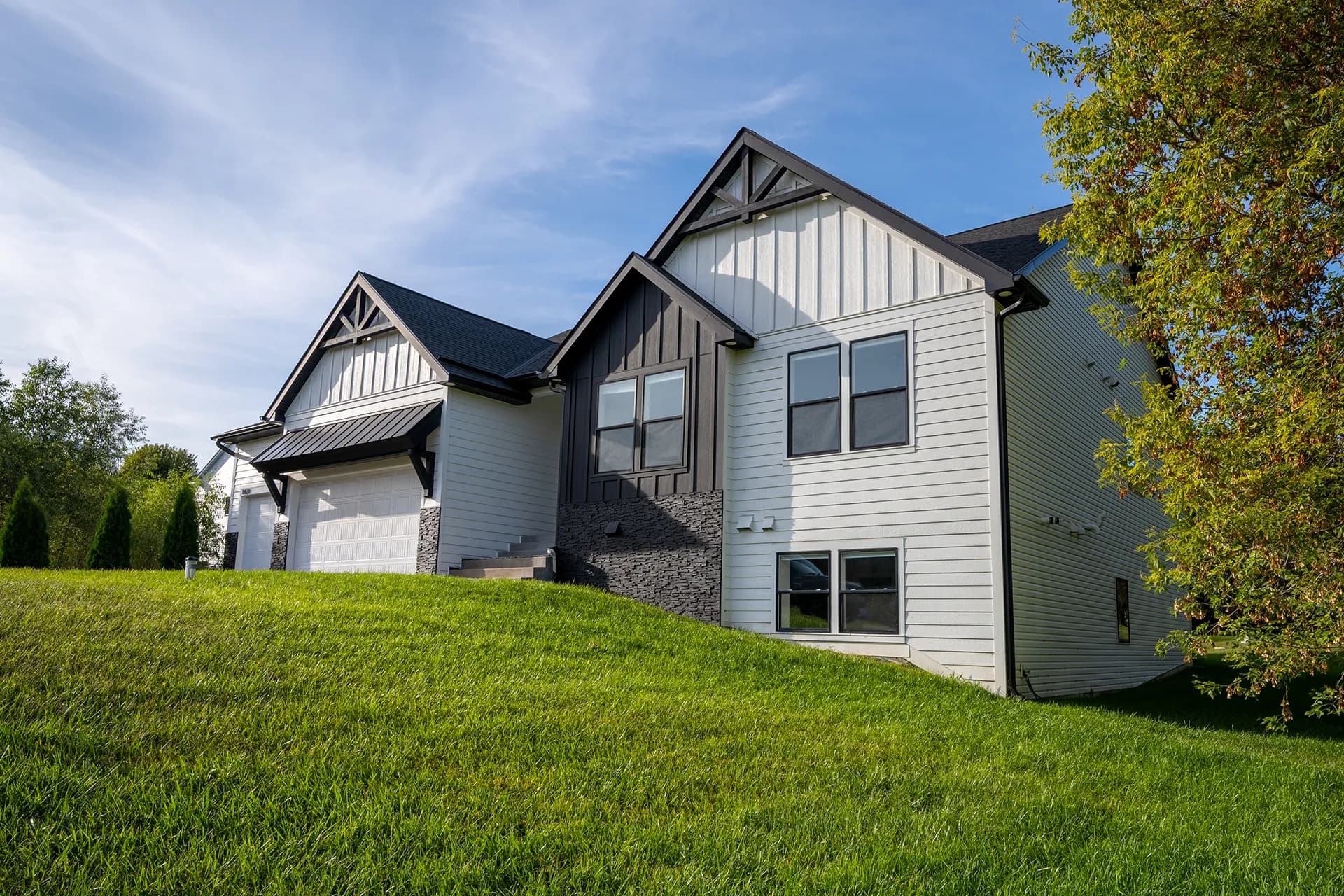 Completed exterior work near Maple Grove, Minnesota